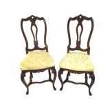 Continental Side Chairs Pair