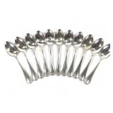 Alvin Silver Sterling Dinner Spoons 445g 11 Pcs