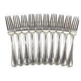 Alvin Silver Sterling Dinner Forks 440g 10 Pcs