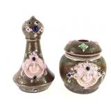 Schafer & Vater Pink Hair Reciever & Hatpin Holder