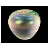 Orient & Flume Iridescent Glass Apple Paperweight