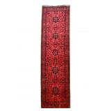 Black Red Runner - 34" x 112"