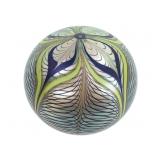 1980 Orient & Flume Irid. Art Glass Paperweight