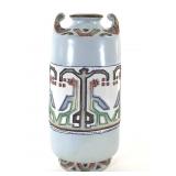 Nippon Nishiki Hand Painted Porcelain Vase