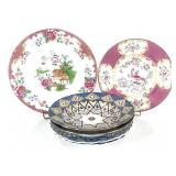 6 Antique Porcelain Bowls & Plates