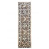 Brown Cream & Navy Runner - 99" x 30"