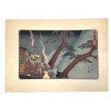 Utagawa Hiroshige Hakone Torches Ukiyo-e Woodblock
