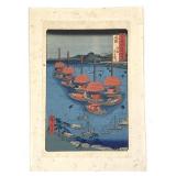 Utagawa Hiroshige Owari Province Ukiyo-e Woodblock