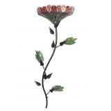 Floral Stained Glass Wallchiere Wall Sconce