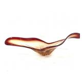 MCM Freeform Art Glass Centerpiece Bowl