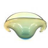 Murano Seguso Clam Shell Art Glass Bowl