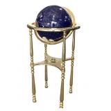 Semi Precious Stone Globe & Floor Stand