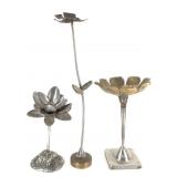 2005 Glenn Carter Metal Flower Sculptures