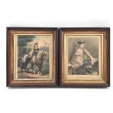 Pr Antique Currier & Ives Litho Children