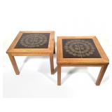 2 MSM Tile Top End Tables Denmark Moduna Mopler