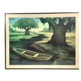 Rodrigue Boudreauxs Lost Pirogue Silkscreen Print