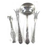 Sterling Serving Tong Lemon Forks Saucer 89g