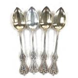4 Towle Sterling Grapefruit Spoons 104g