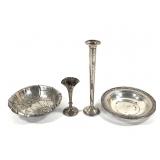 Wallace Sterling Bowl & Bud Vase Plus 4Pcs