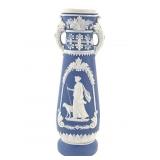 Schafer & Vater Neoclassical Blue Jasperware Vase