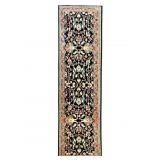 Green Coral & Black Runner - 100" x 31"