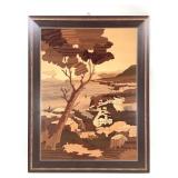Notturno Intarsio Inlaid Wood Artwork Italy