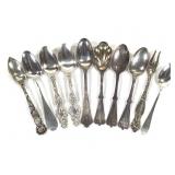 Sterling Silver Utensils Mixed Makers 240g 10 Pcs