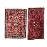 2 Small Rugs - 46" x 25" & 43" x 33"