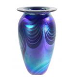 Irridescent Feather Eickholt Vase 1994-11 VSFE