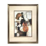 The Cellist by Rosina Wachtmeister Custom Frame