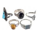 Sterling Rings Avon, Platero 34.5g TW