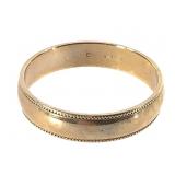 10K Band Ring 2g TW Sz 6