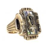 10K HS Class Ring VB 9.46g TW Sz 7 3/4