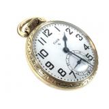 Elgin 573 17J Pocket Watch 10K GF Star Case Runs