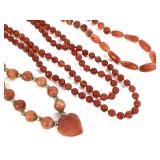 Beaded Carnelian Necklaces