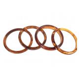 Tortoise Shell Bakelite Bangles