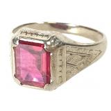14K Ruby Ring 6.2g TW Sz 10 1/2