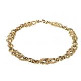 14K Twisted Rope Bracelet 9.1g TW 8" L