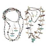 Carved Stone Fetish Necklaces & Earrings