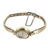 14K Bezel & Case Benrus Ladies Watch