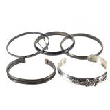Sterling Cuffs & Bangles 65g TW