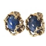 14K Lapis Lazuli Earrings 2.2g TW
