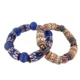 Ghana Hand Made Painted Glass Beads