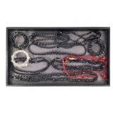 Faceted Glass Beaded Necklaces & Bracelets