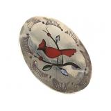 NA BH Sterling Cardinal Pin Pendant 8.0g TW