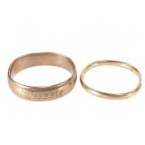 14k Soviet Bangle + Austin & Stone GF Bangle 49g