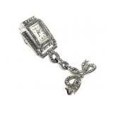 Bucherer Nurses Watch Pin Malachite 2" H