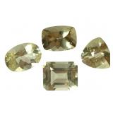 Lemon Quartz Faceted Gemstones