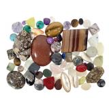 Mixed Polished Semi-Precious Stones, Cabs +