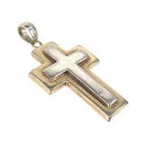 1 1/2" H Sterling Cross 8.2g TW